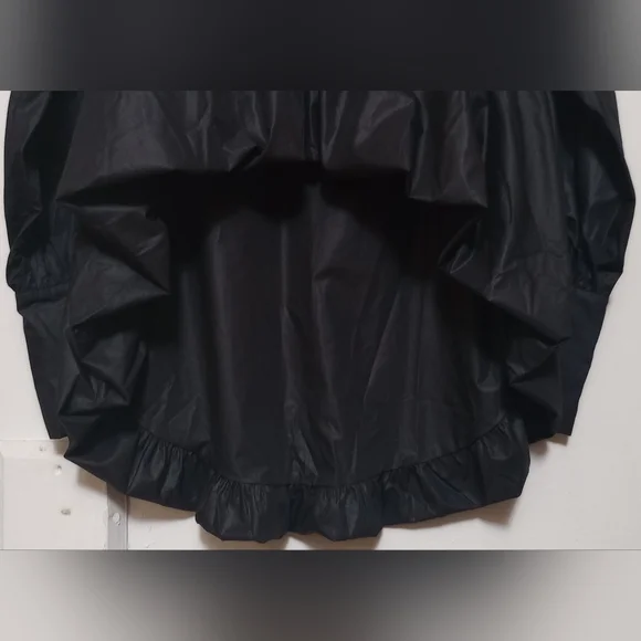 CQ by CQ (Caribbean Queen) Women's oversized S/M black puffy blouse polished - Picture 5 of 8